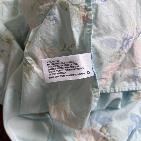 LoveShackFancy Dress Estelle Maxi Blue Floral Puff Sleeve Cottagecore Floral 10 - Picture 7 of 7